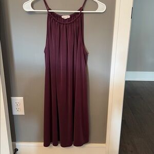 Silence + Noise Plum Gathered Dress